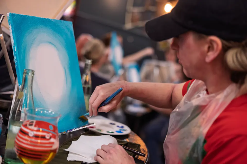 Photo 6 of 78, painting Dragonfly at Greenville Beer Exchange