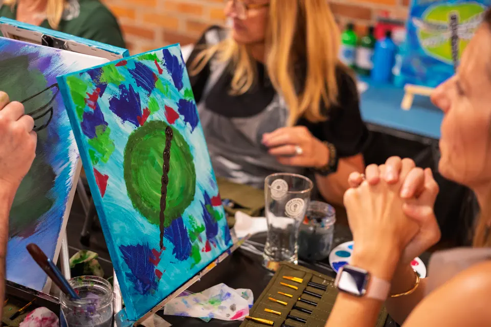 Photo 33 of 78, painting Dragonfly at Greenville Beer Exchange