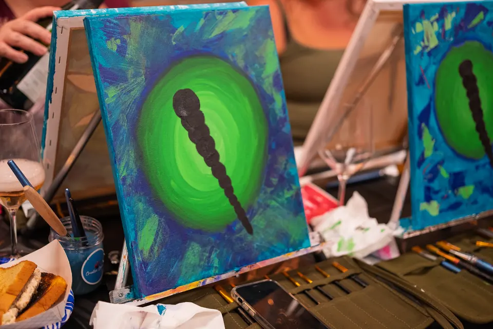 Photo 35 of 78, painting Dragonfly at Greenville Beer Exchange