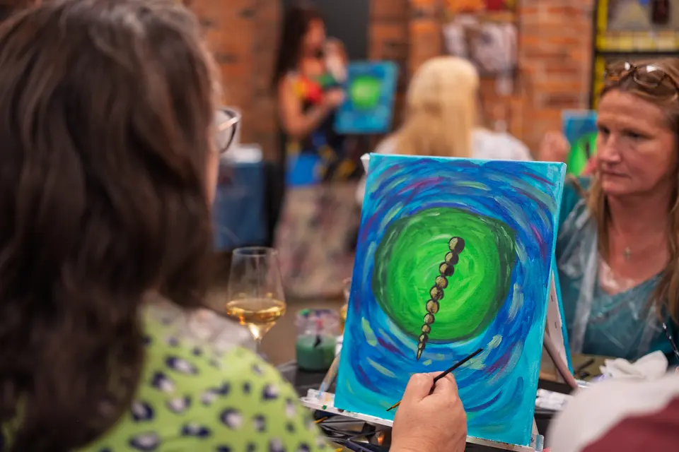 Photo 40 of 78, painting Dragonfly at Greenville Beer Exchange