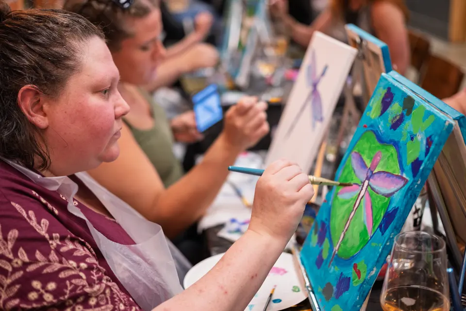 Photo 41 of 78, painting Dragonfly at Greenville Beer Exchange