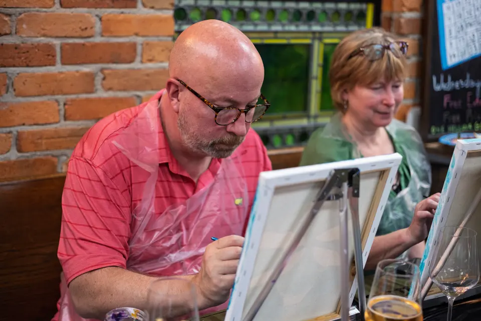 Photo 43 of 78, painting Dragonfly at Greenville Beer Exchange