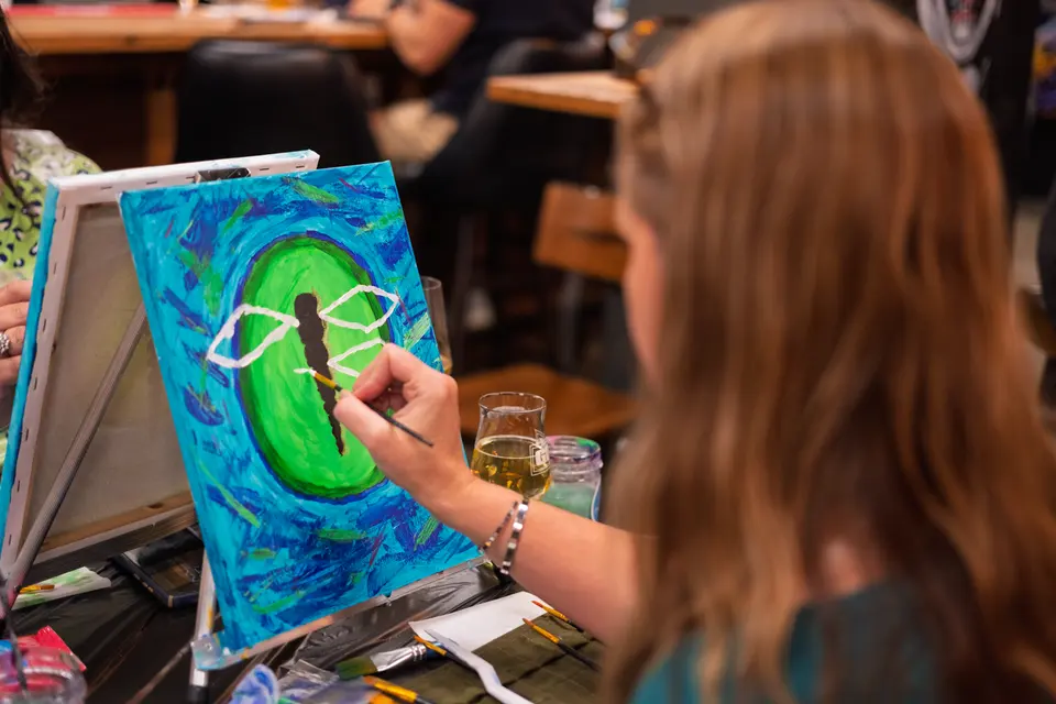 Photo 46 of 78, painting Dragonfly at Greenville Beer Exchange