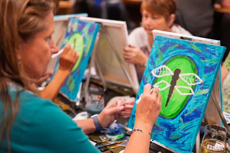 Photo 50 of 78, painting Dragonfly at Greenville Beer Exchange