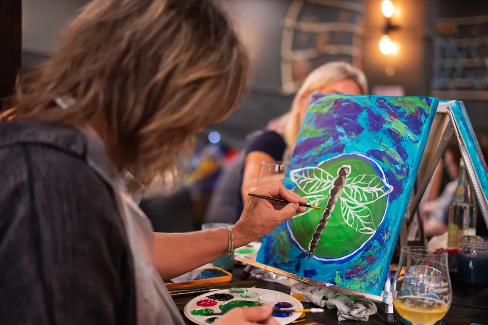 Photo 51 of 78, painting Dragonfly at Greenville Beer Exchange