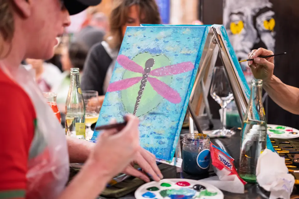 Photo 53 of 78, painting Dragonfly at Greenville Beer Exchange