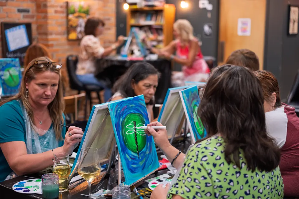 Photo 55 of 78, painting Dragonfly at Greenville Beer Exchange