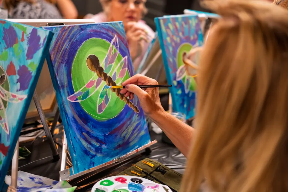 Photo 58 of 78, painting Dragonfly at Greenville Beer Exchange