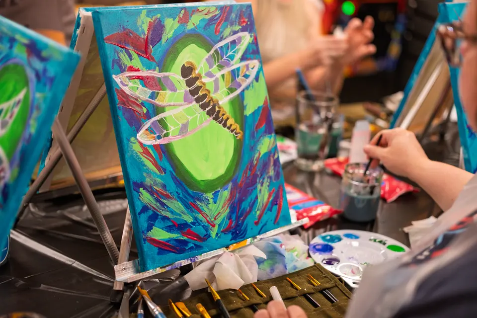 Photo 59 of 78, painting Dragonfly at Greenville Beer Exchange