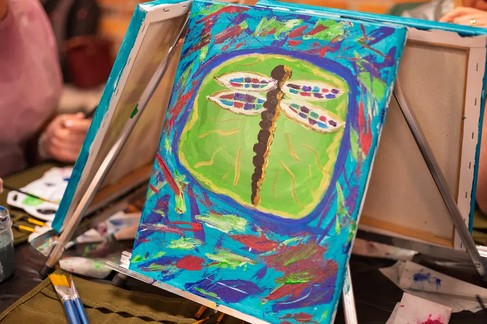Photo 60 of 78, painting Dragonfly at Greenville Beer Exchange