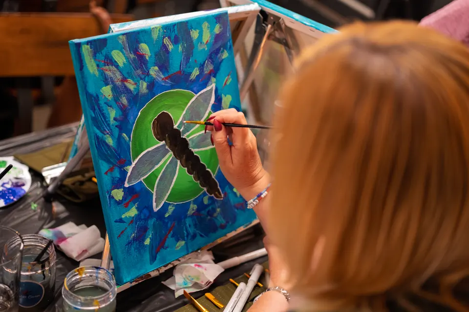 Photo 62 of 78, painting Dragonfly at Greenville Beer Exchange