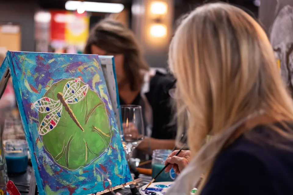 Photo 63 of 78, painting Dragonfly at Greenville Beer Exchange