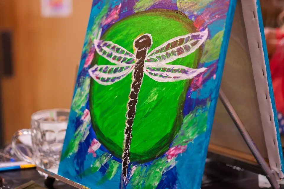 Photo 66 of 78, painting Dragonfly at Greenville Beer Exchange