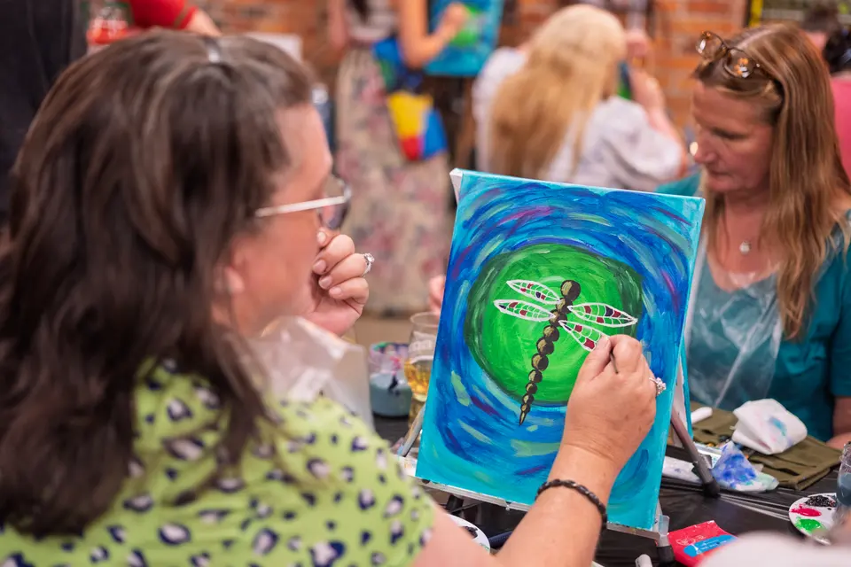 Photo 67 of 78, painting Dragonfly at Greenville Beer Exchange