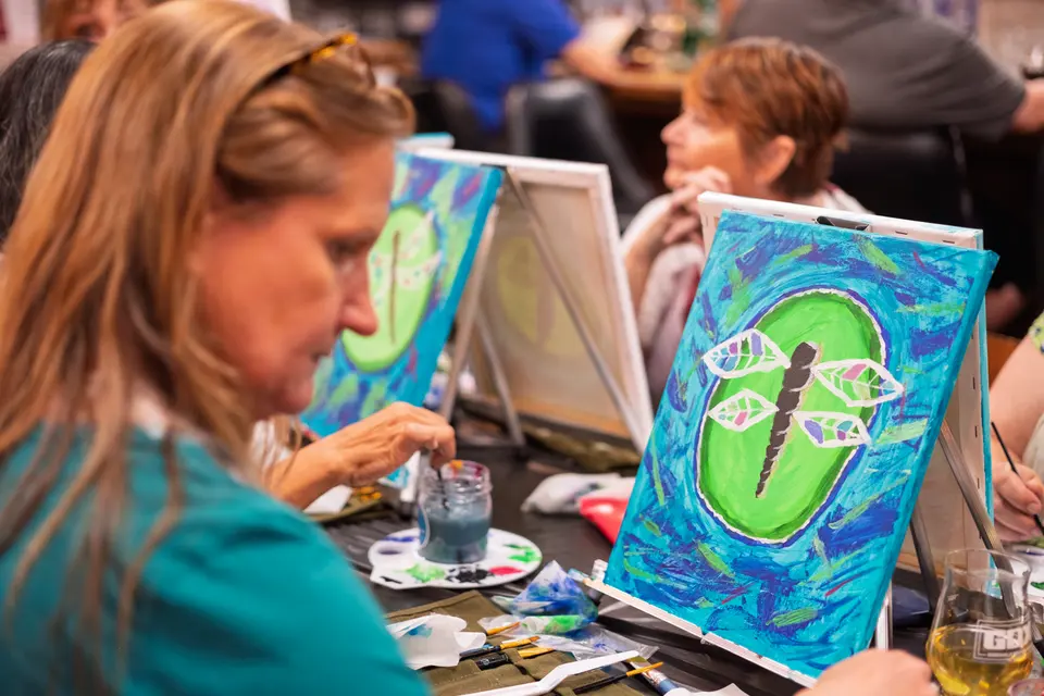 Photo 68 of 78, painting Dragonfly at Greenville Beer Exchange