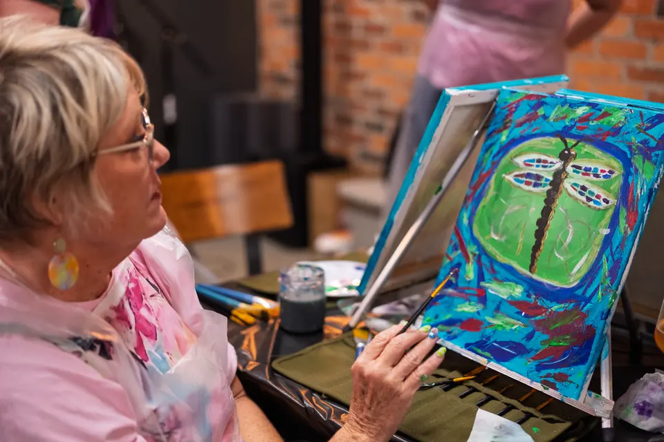 Photo 70 of 78, painting Dragonfly at Greenville Beer Exchange
