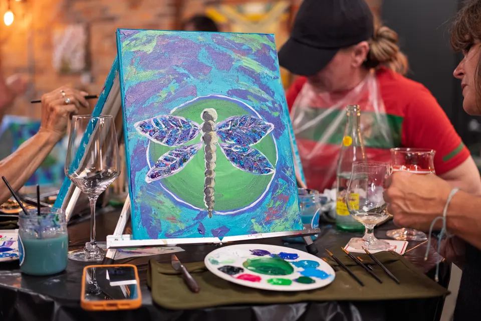 Photo 72 of 78, painting Dragonfly at Greenville Beer Exchange