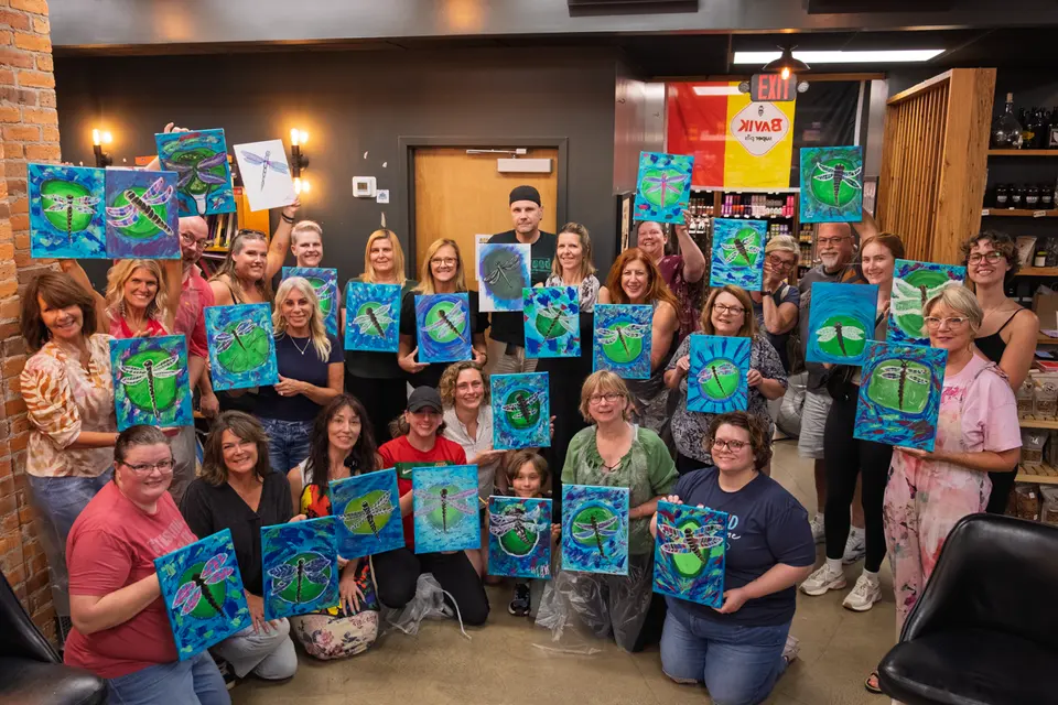 Photo 75 of 78, painting Dragonfly at Greenville Beer Exchange