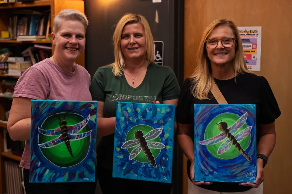 Photo 76 of 78, painting Dragonfly at Greenville Beer Exchange