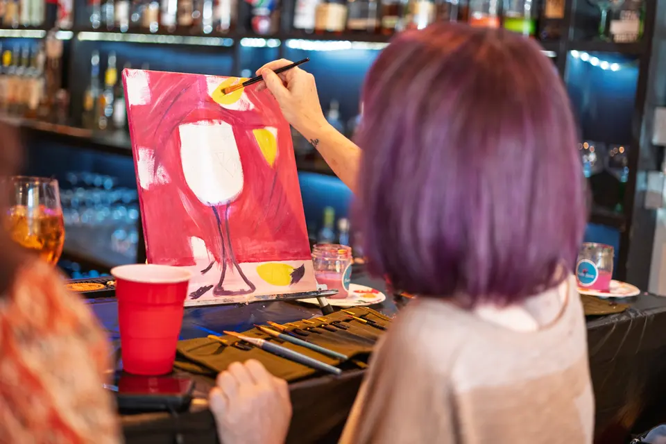 Photo 60 of 128, painting Aperol Spritz at Cork & Tap