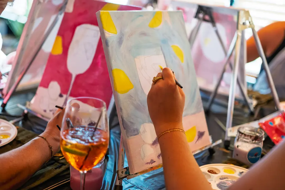 Photo 64 of 128, painting Aperol Spritz at Cork & Tap
