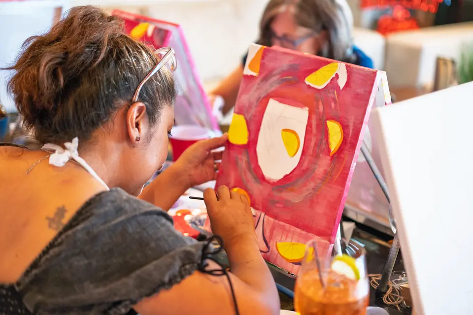 Photo 72 of 128, painting Aperol Spritz at Cork & Tap