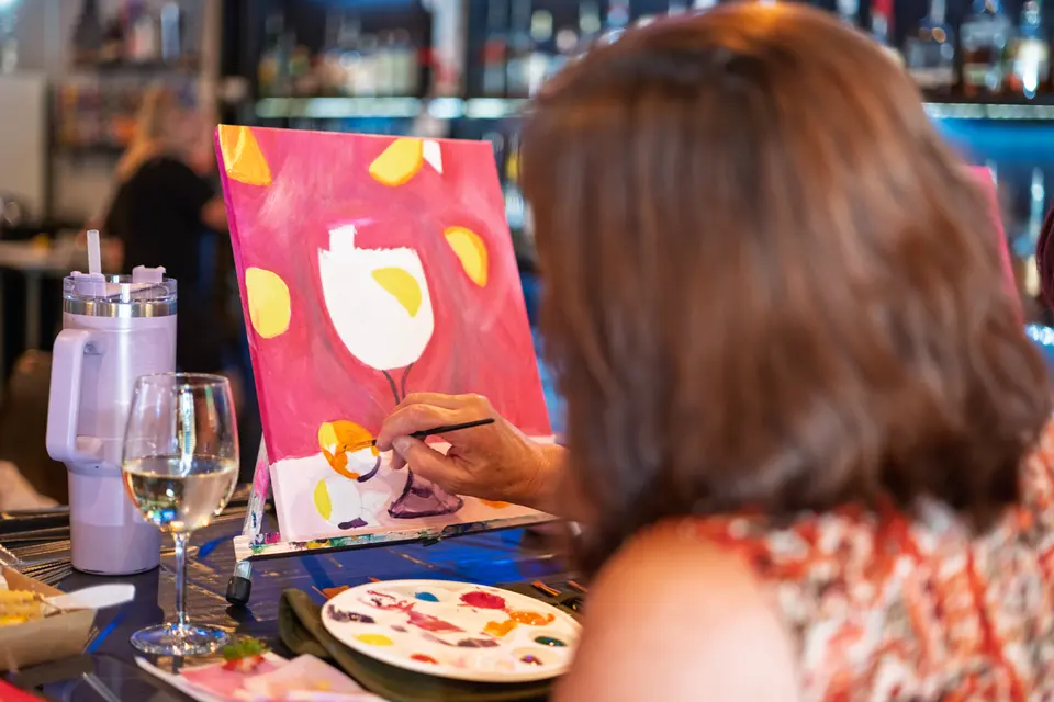 Photo 73 of 128, painting Aperol Spritz at Cork & Tap