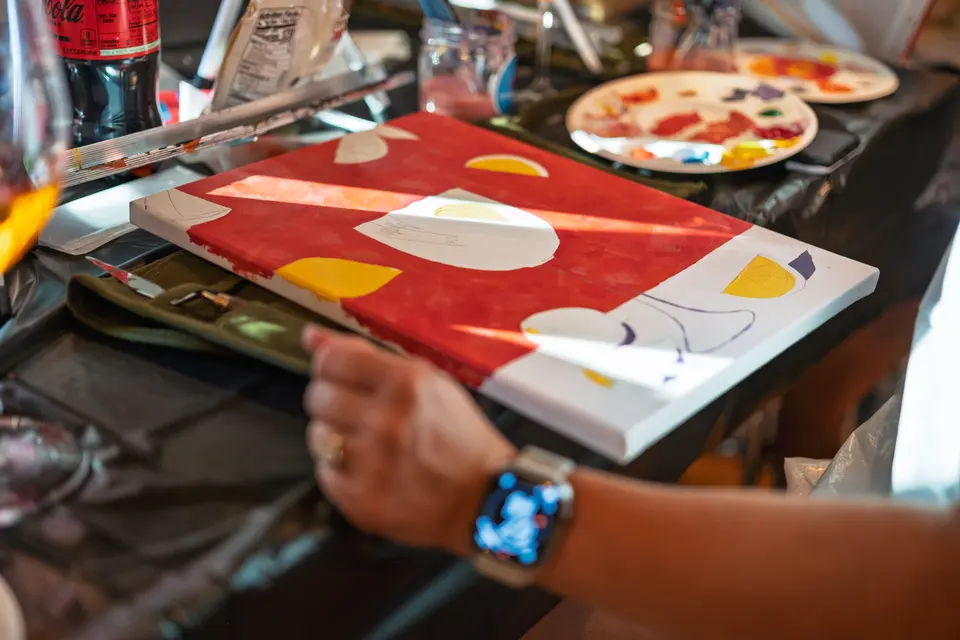 Photo 76 of 128, painting Aperol Spritz at Cork & Tap