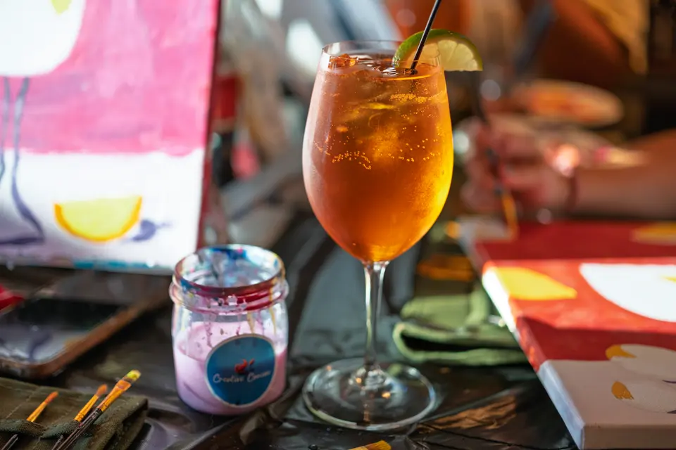 Photo 81 of 128, painting Aperol Spritz at Cork & Tap
