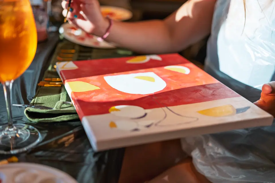 Photo 82 of 128, painting Aperol Spritz at Cork & Tap