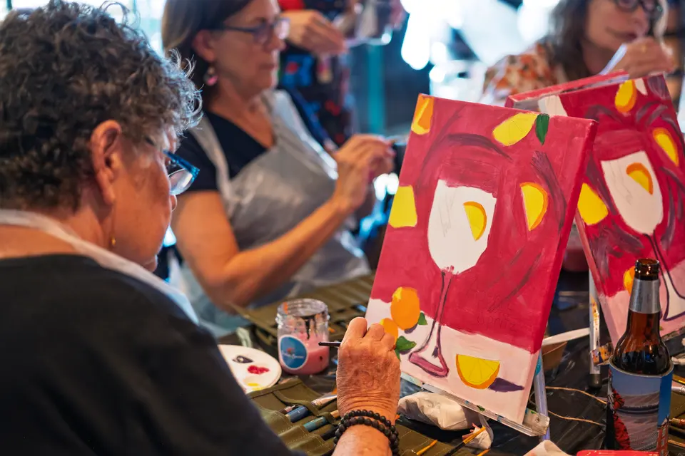 Photo 86 of 128, painting Aperol Spritz at Cork & Tap