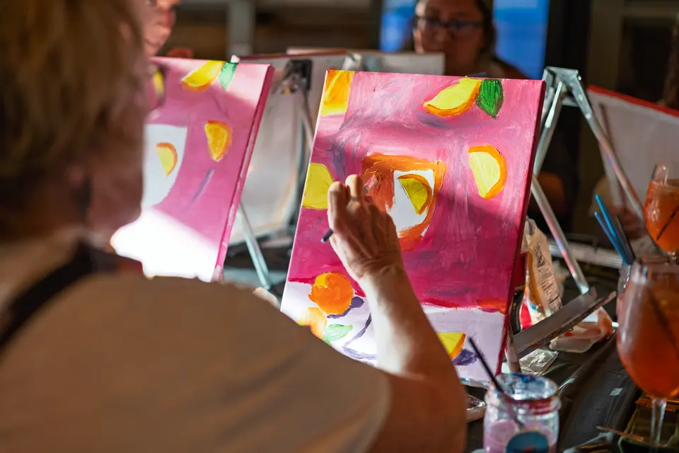 Photo 91 of 128, painting Aperol Spritz at Cork & Tap