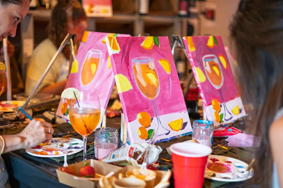 Photo 107 of 128, painting Aperol Spritz at Cork & Tap