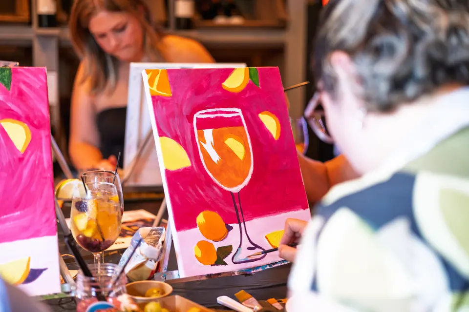 Photo 111 of 128, painting Aperol Spritz at Cork & Tap