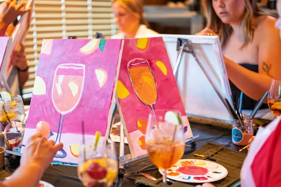 Photo 112 of 128, painting Aperol Spritz at Cork & Tap
