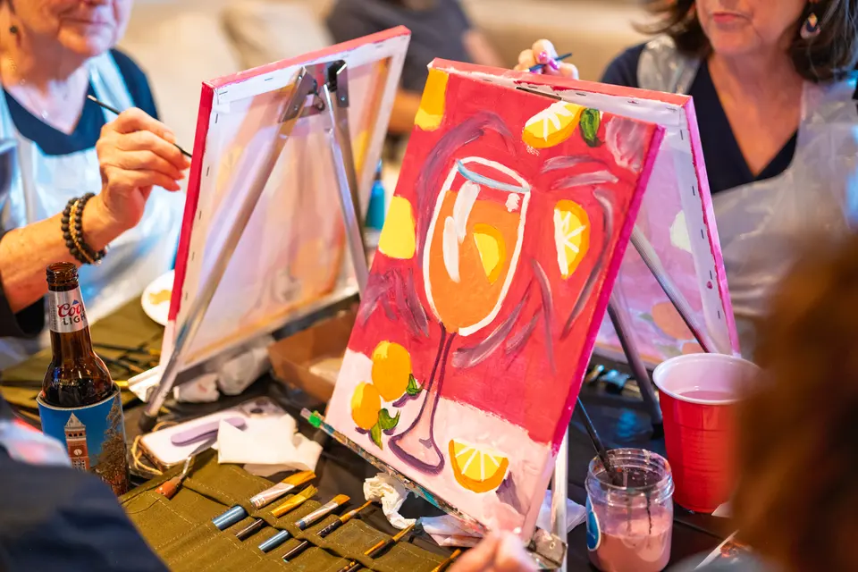 Photo 115 of 128, painting Aperol Spritz at Cork & Tap