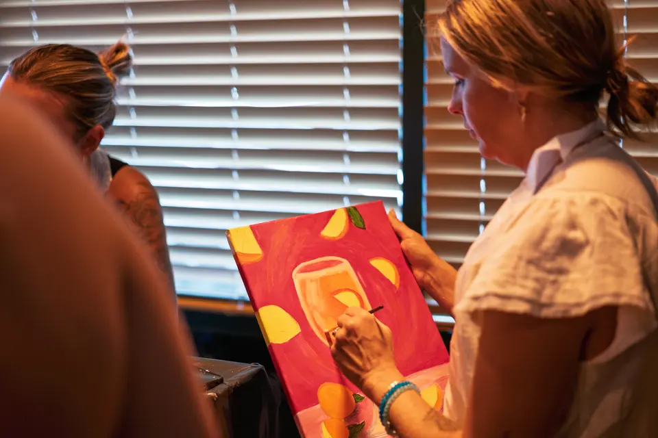 Photo 118 of 128, painting Aperol Spritz at Cork & Tap