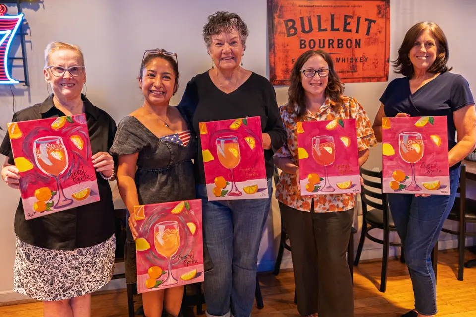 Photo 121 of 128, painting Aperol Spritz at Cork & Tap