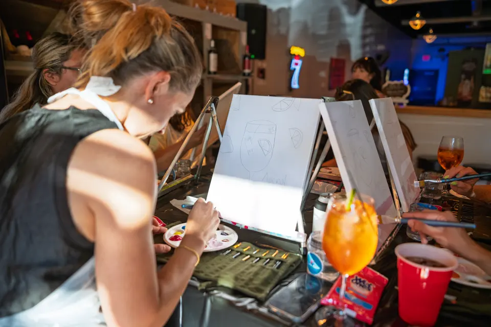 Photo 5 of 128, painting Aperol Spritz at Cork & Tap