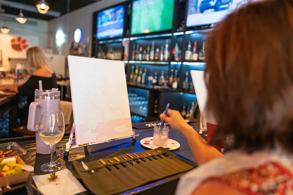 Photo 11 of 128, painting Aperol Spritz at Cork & Tap