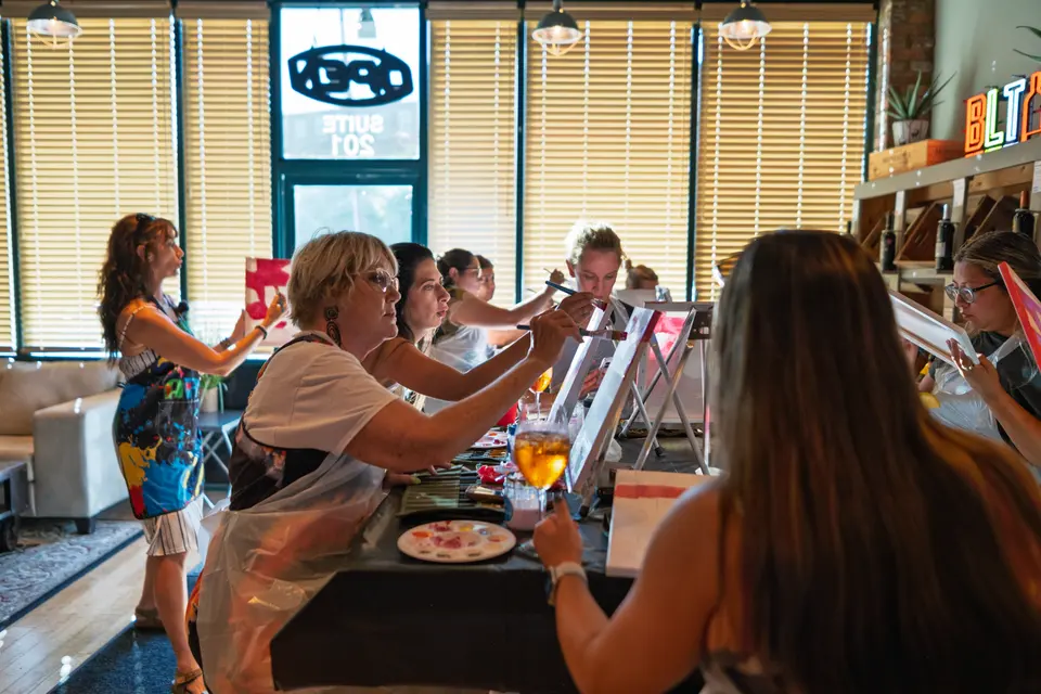 Photo 19 of 128, painting Aperol Spritz at Cork & Tap