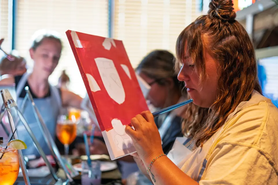 Photo 22 of 128, painting Aperol Spritz at Cork & Tap
