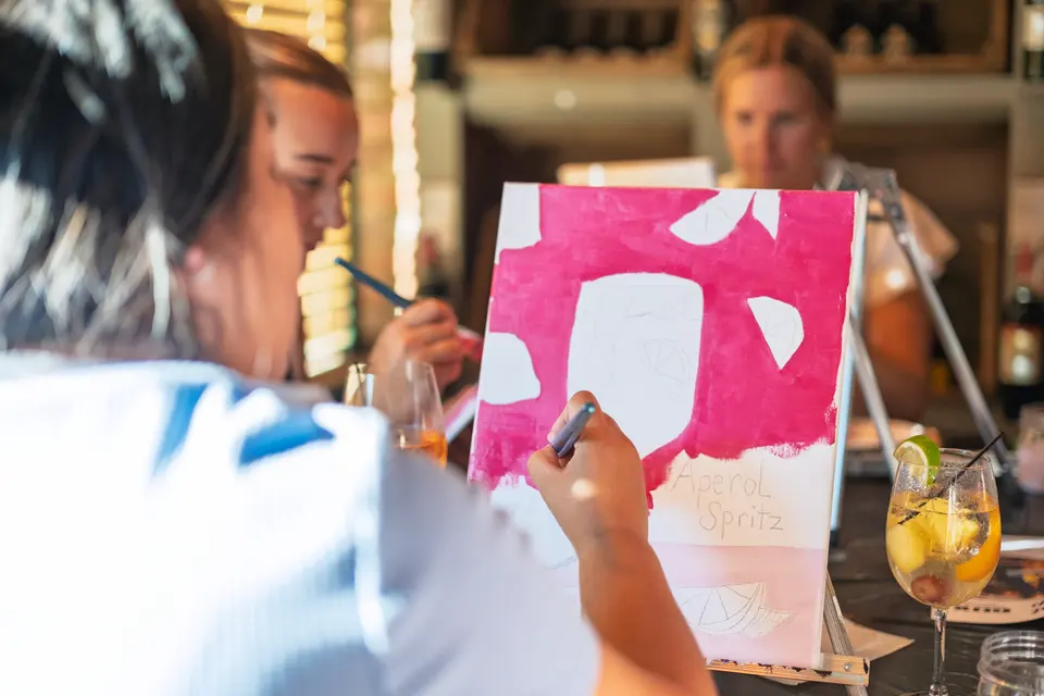 Photo 26 of 128, painting Aperol Spritz at Cork & Tap