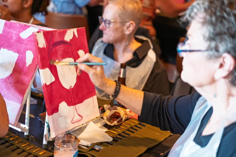 Photo 28 of 128, painting Aperol Spritz at Cork & Tap