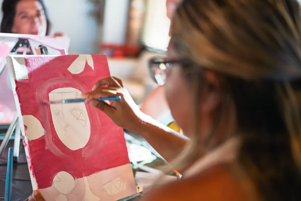 Photo 33 of 128, painting Aperol Spritz at Cork & Tap