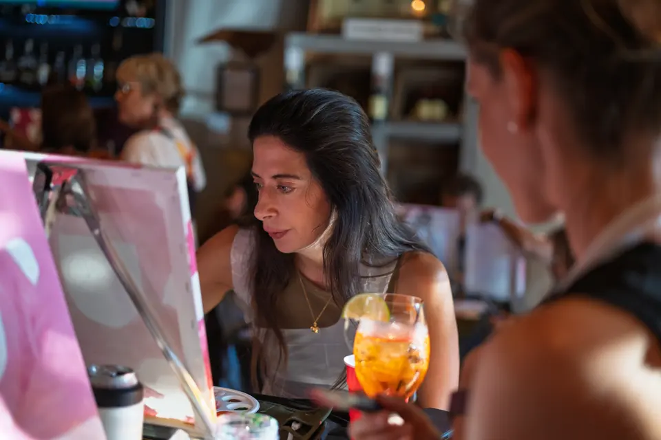 Photo 39 of 128, painting Aperol Spritz at Cork & Tap