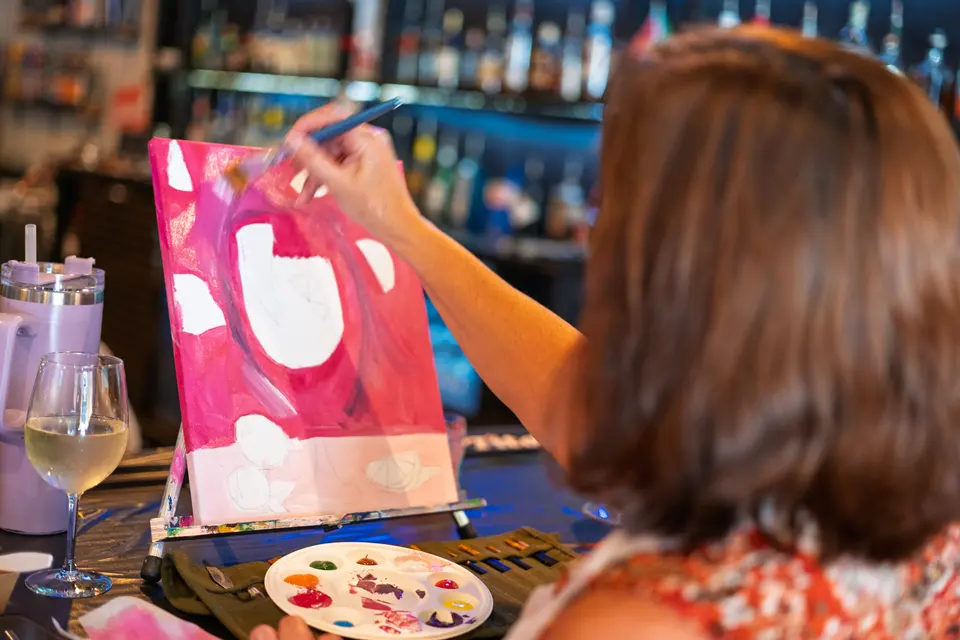Photo 42 of 128, painting Aperol Spritz at Cork & Tap