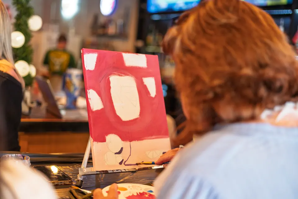 Photo 48 of 128, painting Aperol Spritz at Cork & Tap