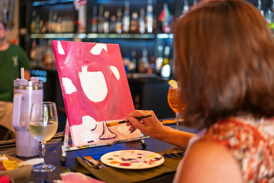Photo 49 of 128, painting Aperol Spritz at Cork & Tap