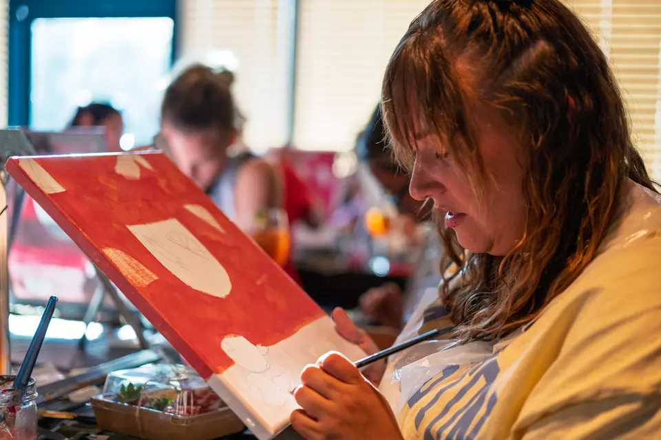 Photo 51 of 128, painting Aperol Spritz at Cork & Tap